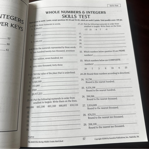 Middle Grades Math Book - Picture 10 of 16